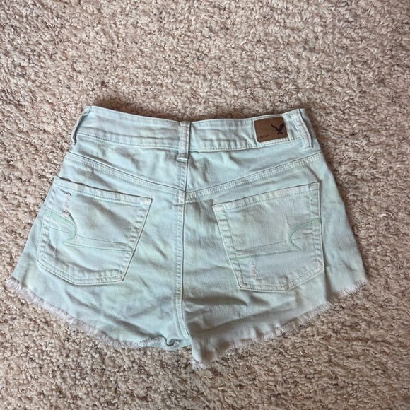 American Eagle Blue Denim Shorts - Picture 2 of 3